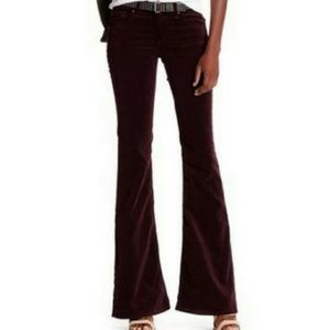 Rag & Bone Elephant Bell Wine Corduroy Pants 27